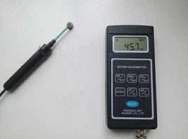 BST600 digital gaussmeter with external Hall probe and mT display