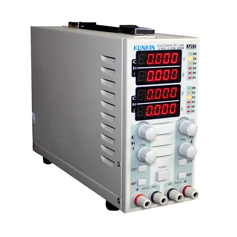 KP284 220V Dual Channel Adjustable DC Electronic Load 400W 80V 40A LCD Programmable Power product image 2