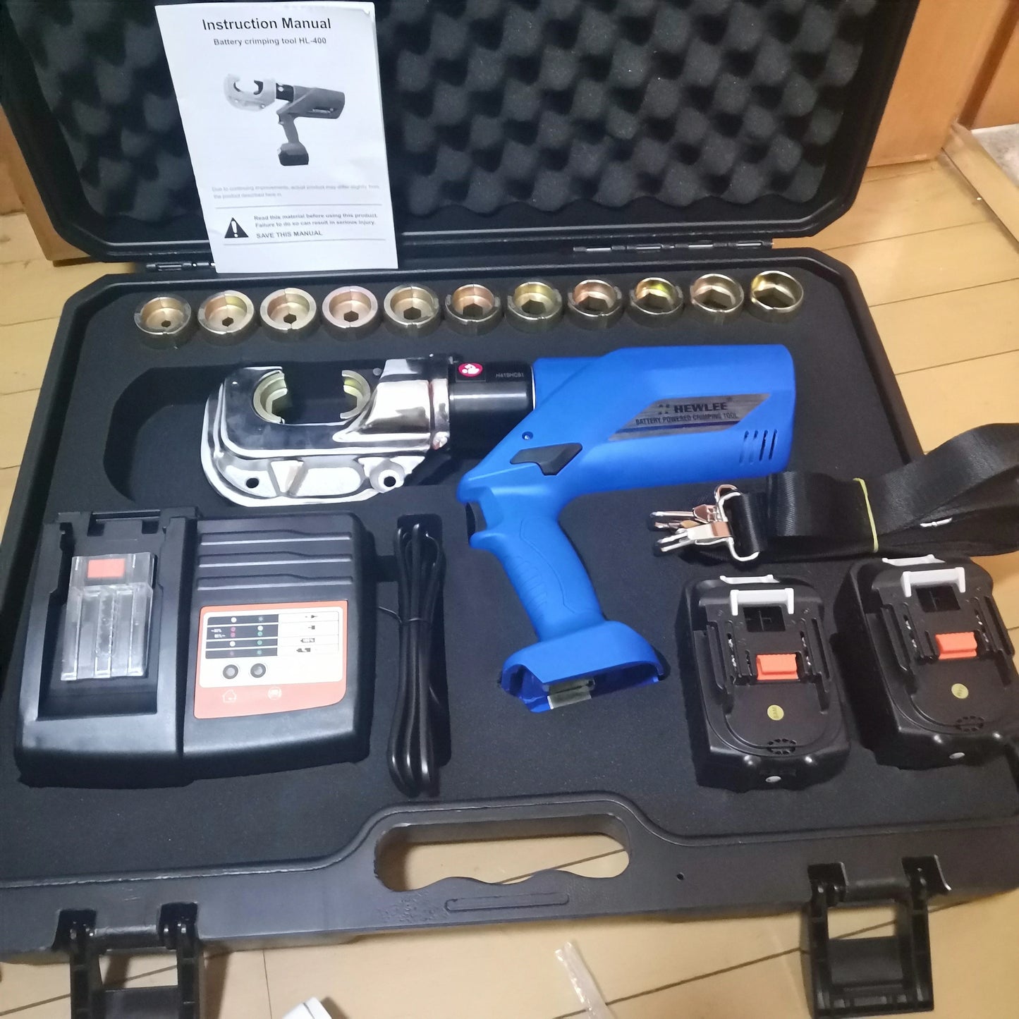 Rechargeable Hydraulic Crimping Tool Electric Wire Crimper 16–400mm² Battery Powered Cable product image 6