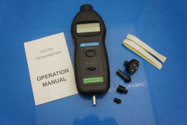 DT-2236B 2-in-1 Digital Laser & Contact Tachometer | LCD RPM Meter 2.5–99,999 RPM Automatic product detail image 2