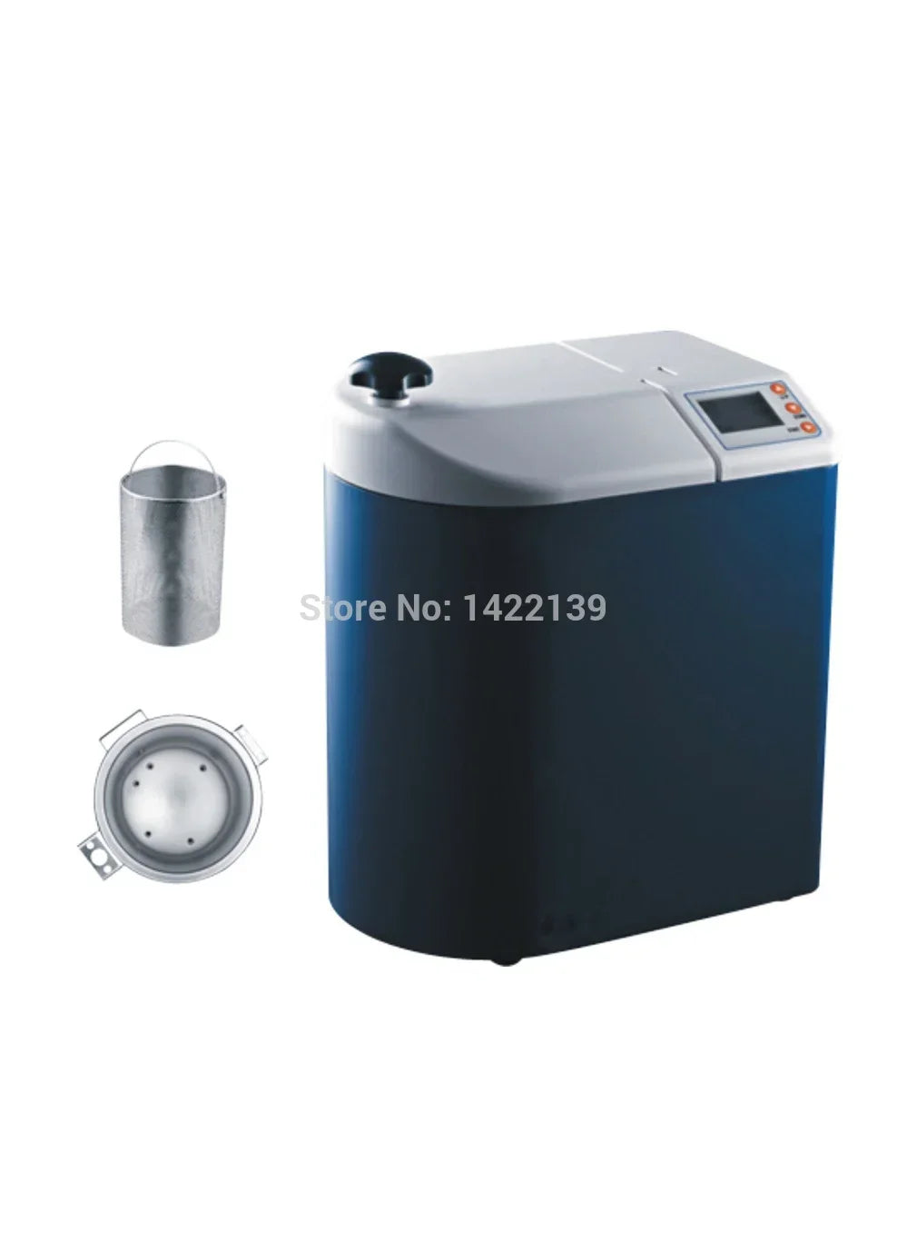 SUN-3-II 3L mini dental autoclave with chamber basket and lid detail