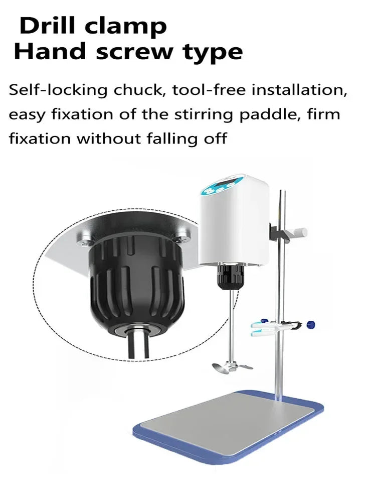 Lab Digital Overhead Stirrer Mixer Agitator Homogenizer 10L/20L 220V Electric Variable Speed product image 6