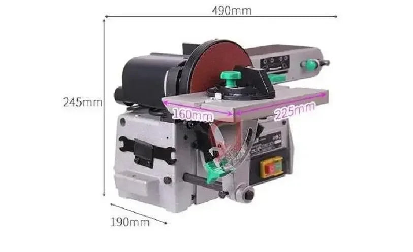 220V Electric Belt Sander Flat Table Polishing Machine Constant Angle Grinder Sharpener for product detail image 5