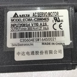 Delta ECMA-C30604ES 400W AC Servo Motor 110V 2.6A 3000rpm 1.27Nm High Precision Servo Motor product detail image 2
