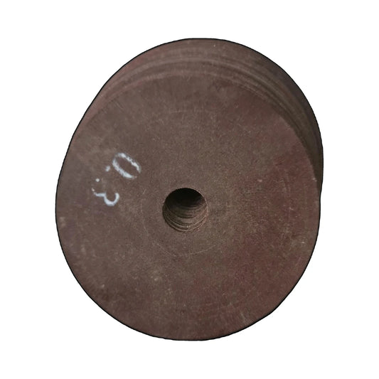 Carton die cutting machine cutting disc close-up