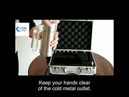 300ml liquid nitrogen cryotherapy sprayer LN2 spray device demo video