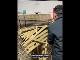 Portable pneumatic carton waste stripper double-tooth demo