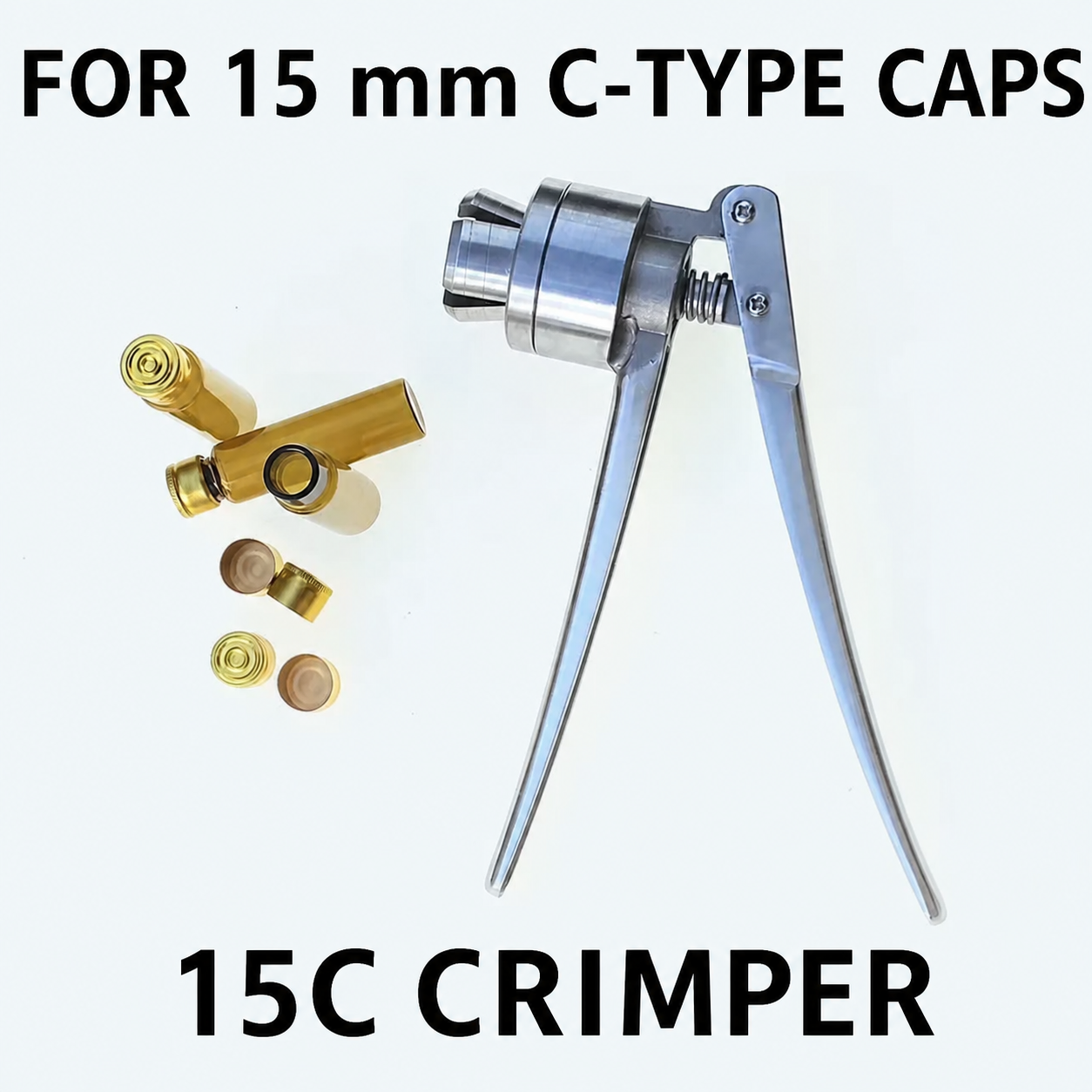 15 mm C-type vial cap crimper selection