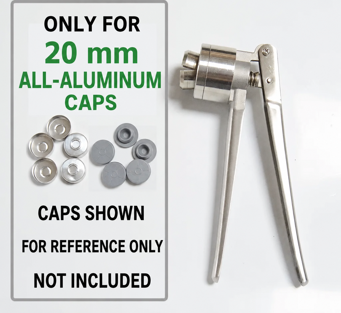 20 mm pure aluminum cap crimper selection