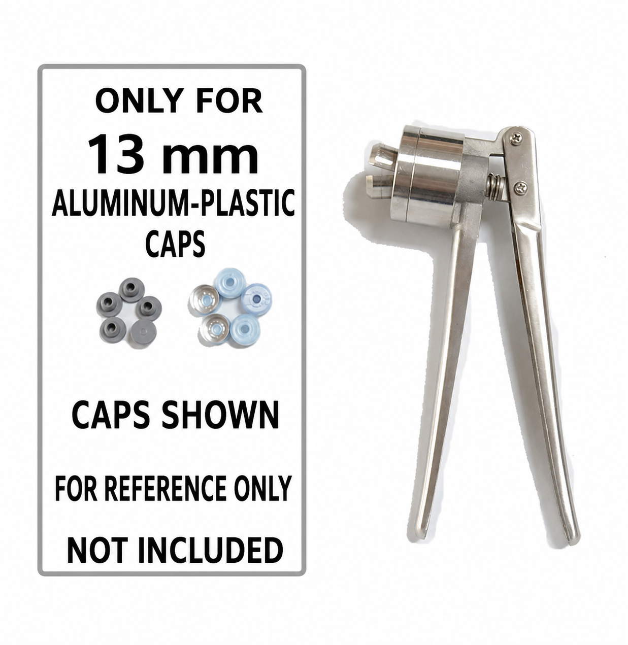 13 mm plastic-aluminum cap crimper selection