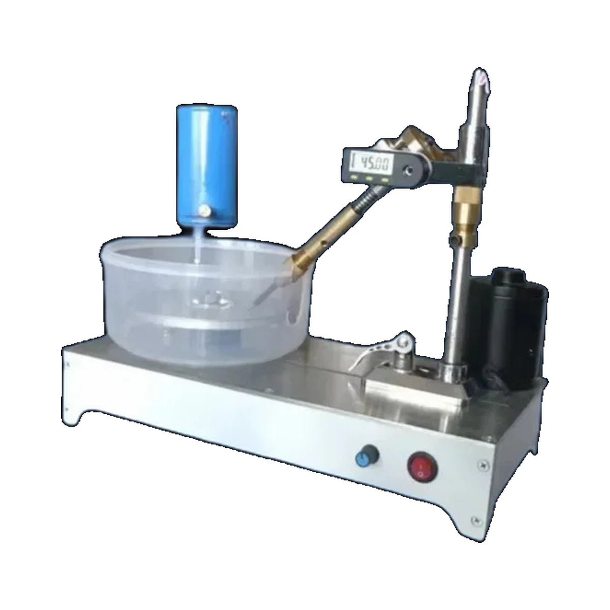 White background 120W digital gem faceting machine with water tank and angle display
