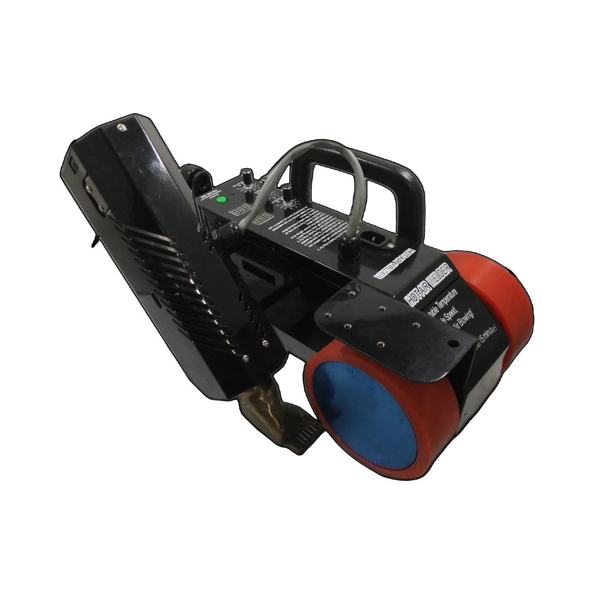 Top view of 2000W PVC banner welding machine body and heat nozzle