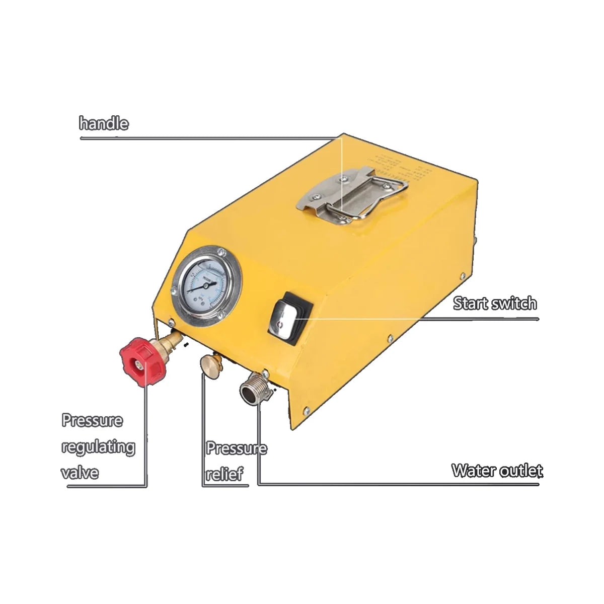 25 kg/cm² Cordless Hydrostatic Pressure Test Pump, 160L Model product detail image 3