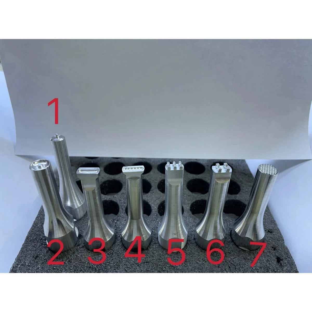28kHz aluminum alloy ultrasonic welding head options 1 to 7 for plastic spot welder