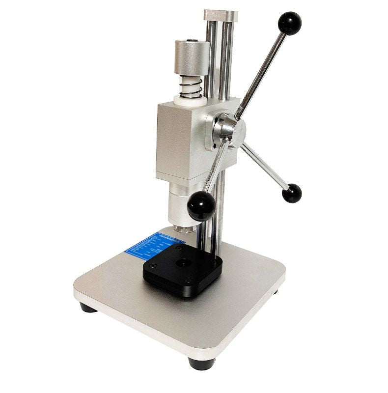 Qers-SD manual vial crimping machine, angled view