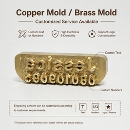 Logo embossing and bronzing sample for handheld hot foil stamping machine