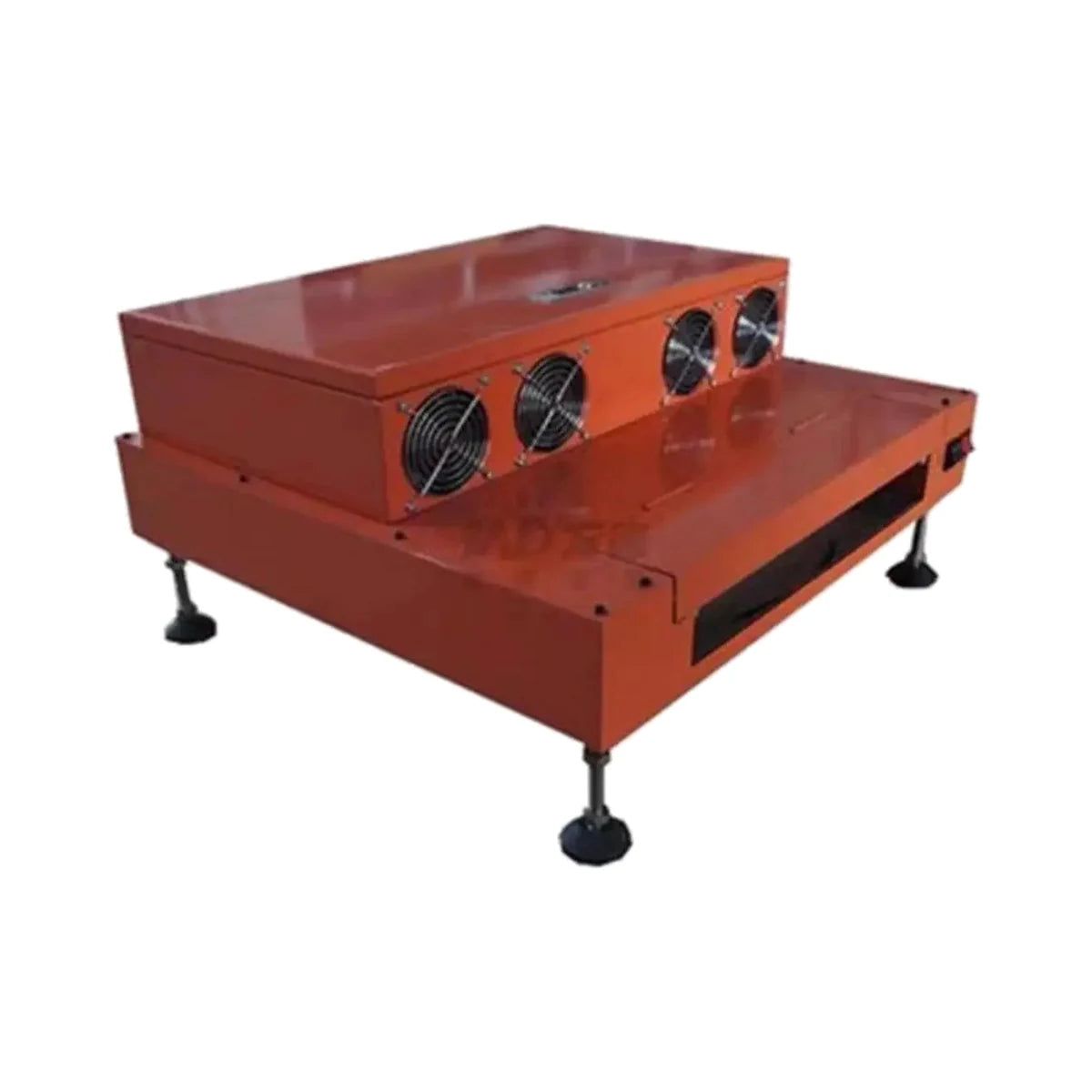 440mm UV coating laminating machine side view with four cooling fans
