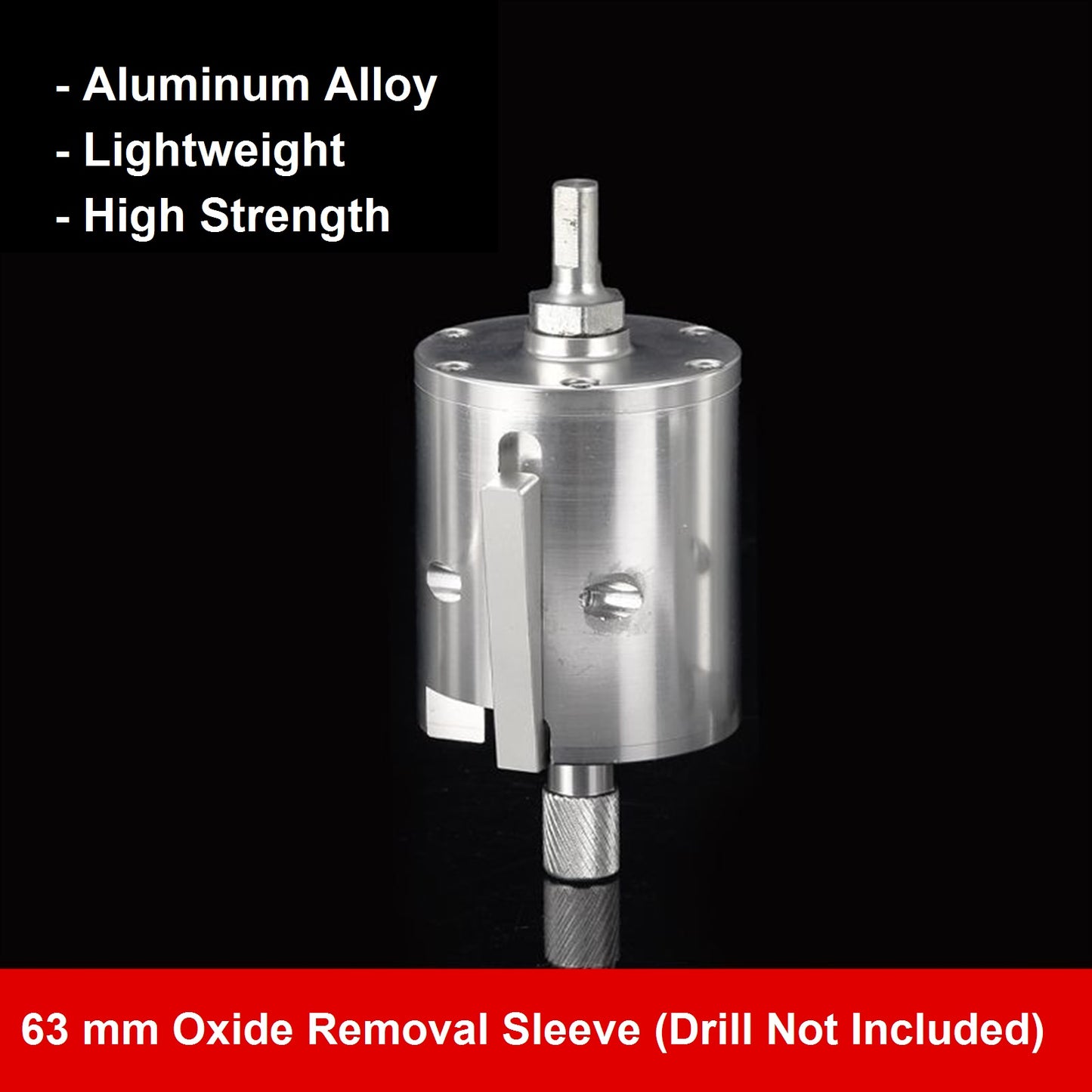 63 mm PE pipe oxide removal sleeve scraper option