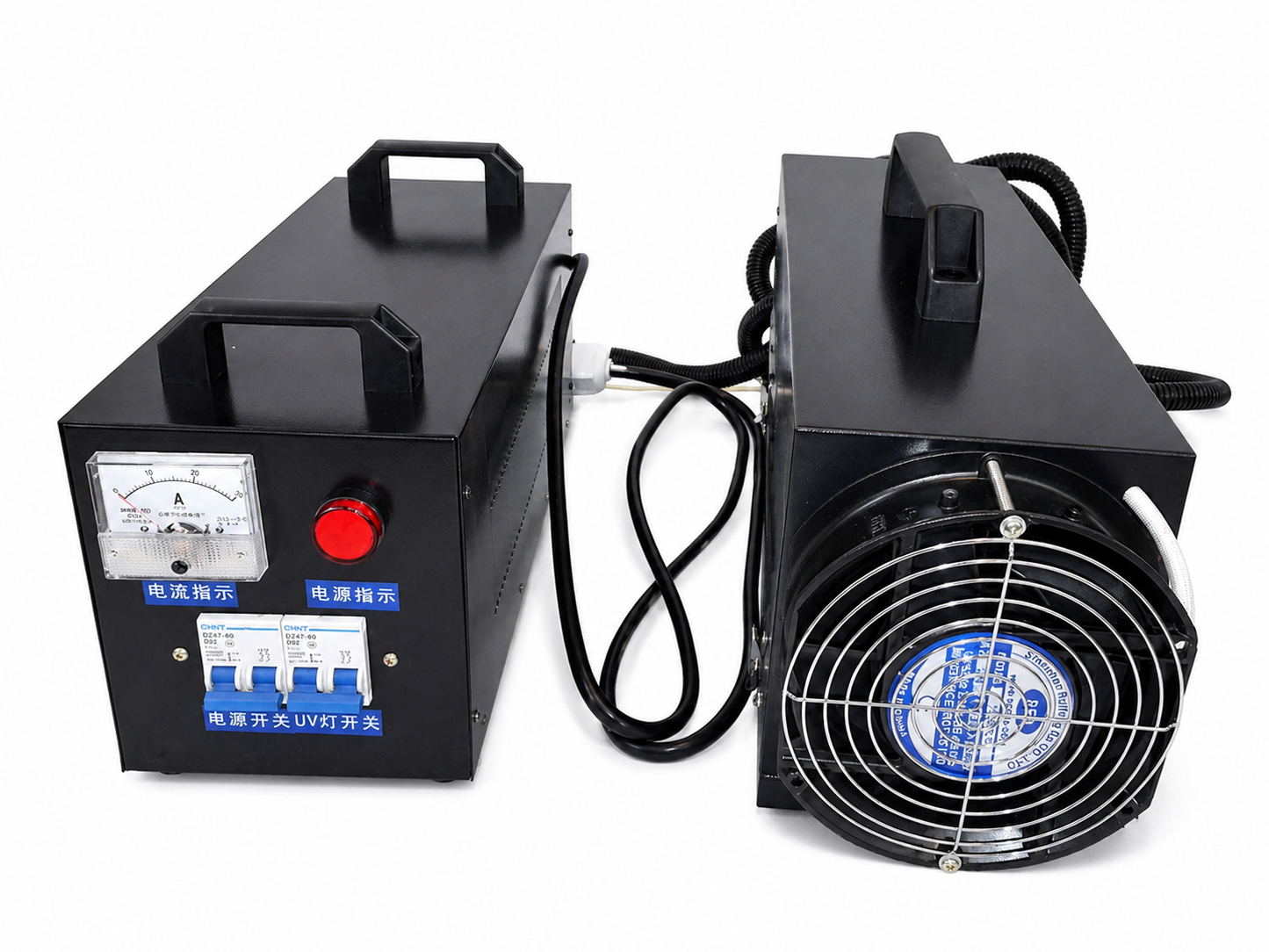 2KW 400mm portable UV curing machine with control box and lamp box