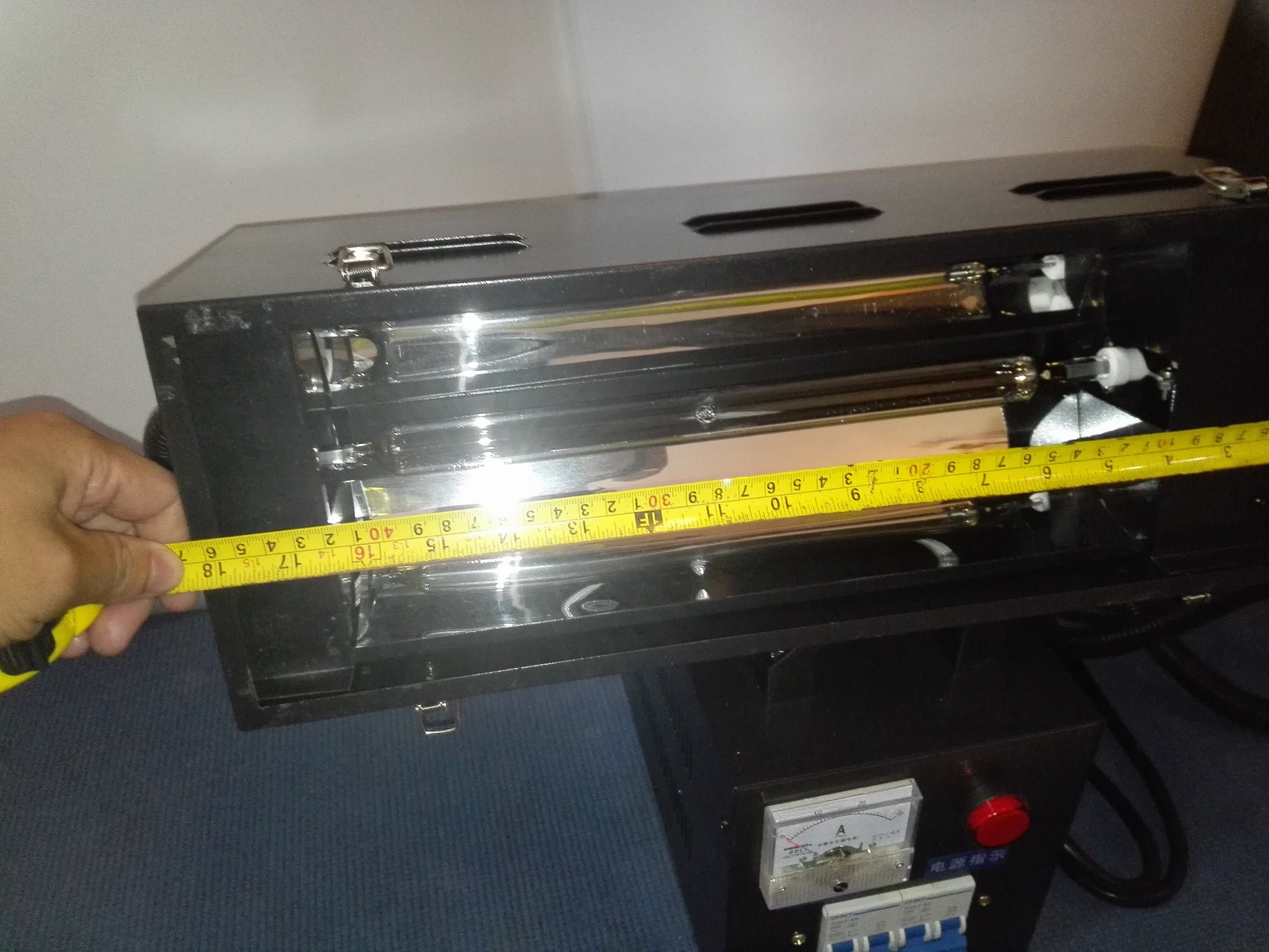 UV curing lamp box length check for 400mm lamp housing