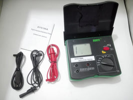 DY5106A 5000V insulation tester side view with rugged handheld body