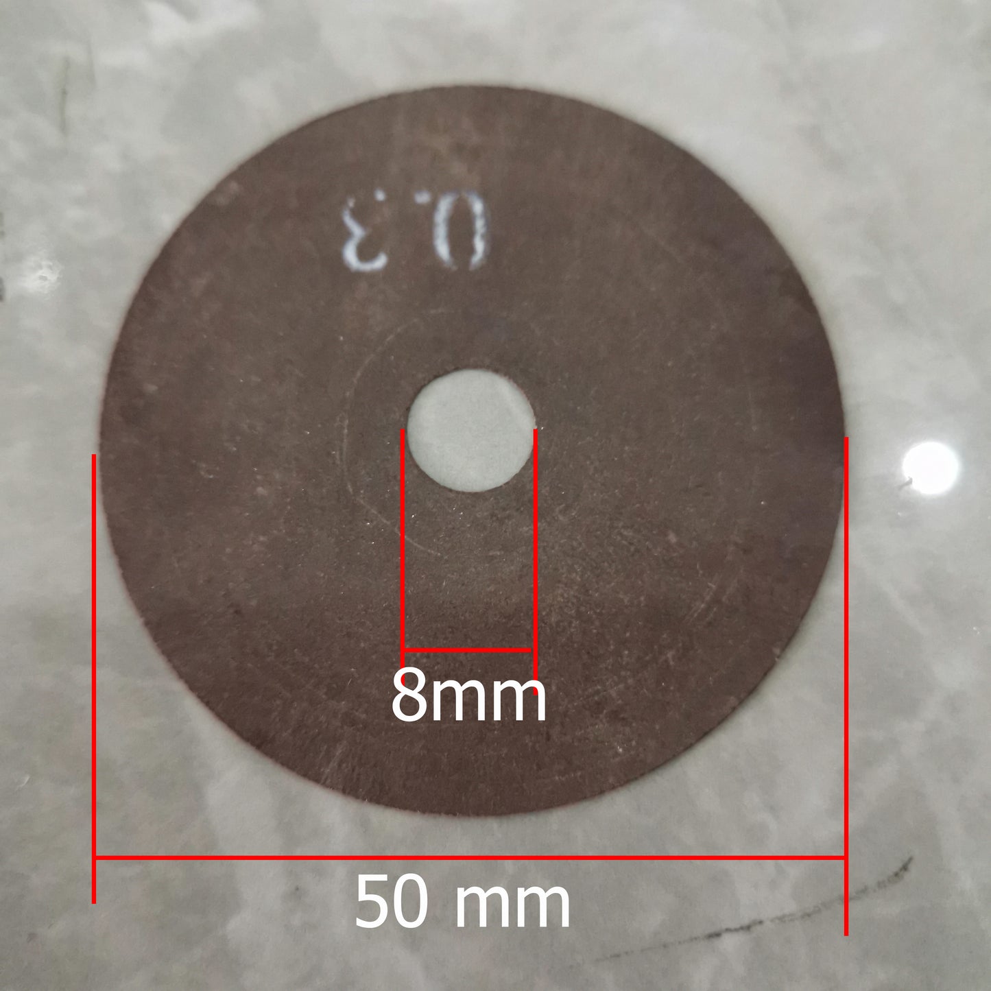 50mm outside diameter 8mm inside diameter nick grinder disc measurement