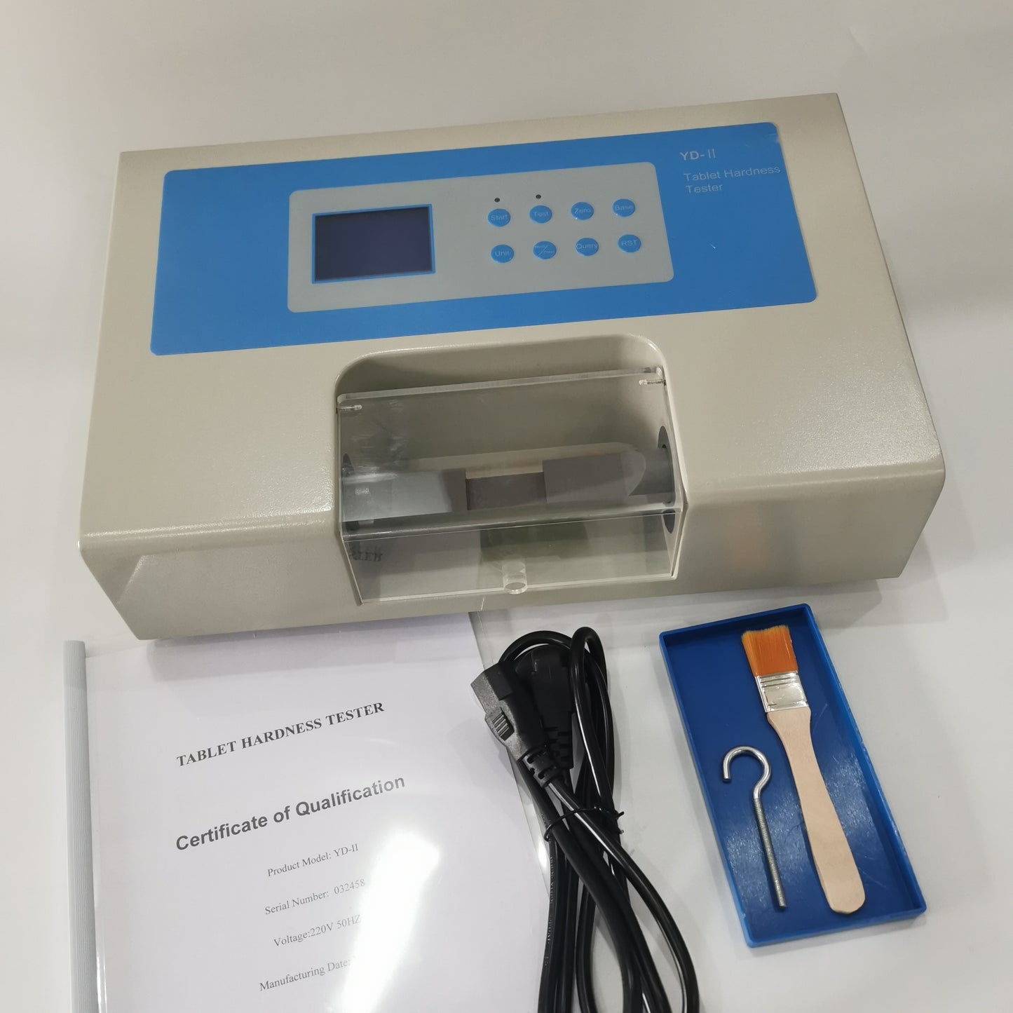 YD-II tablet hardness tester with certificate and accessories