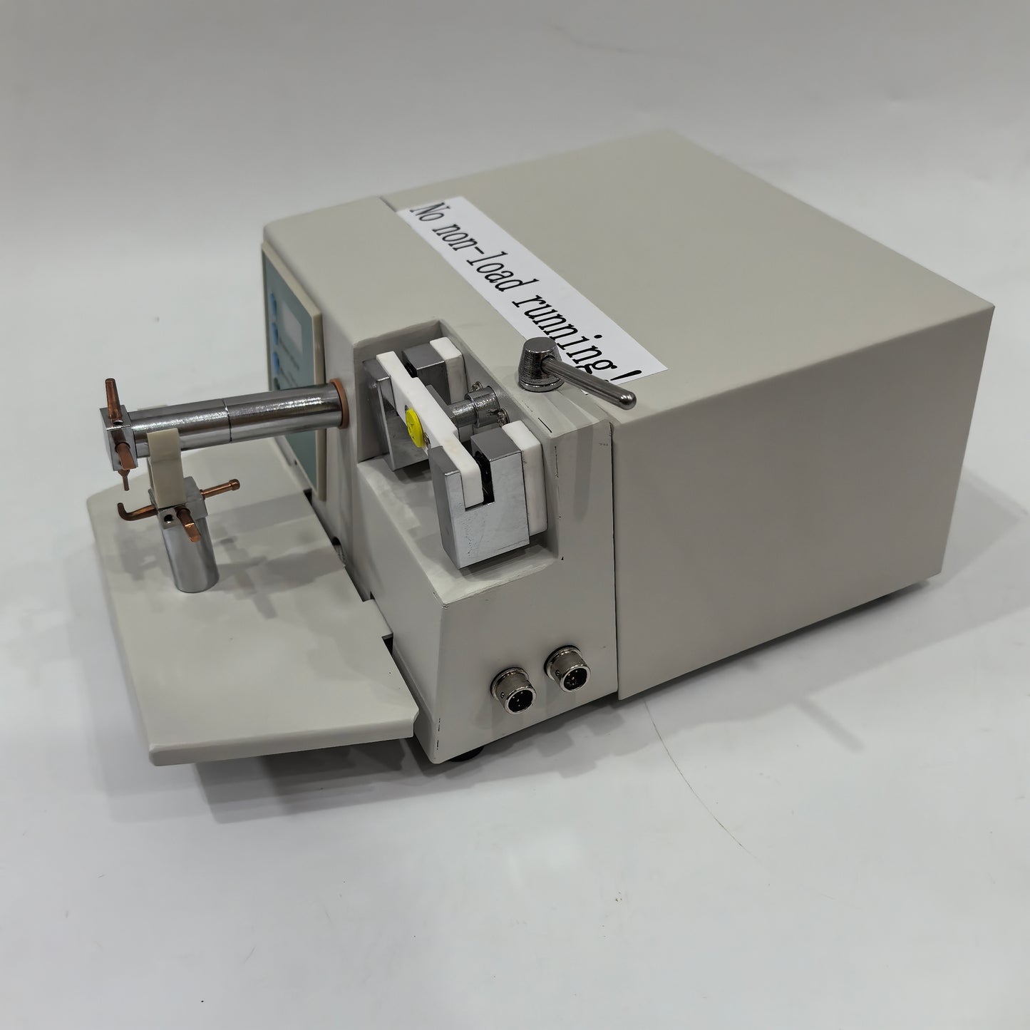HL-WD III dental orthodontic spot welder side view with clamp sockets