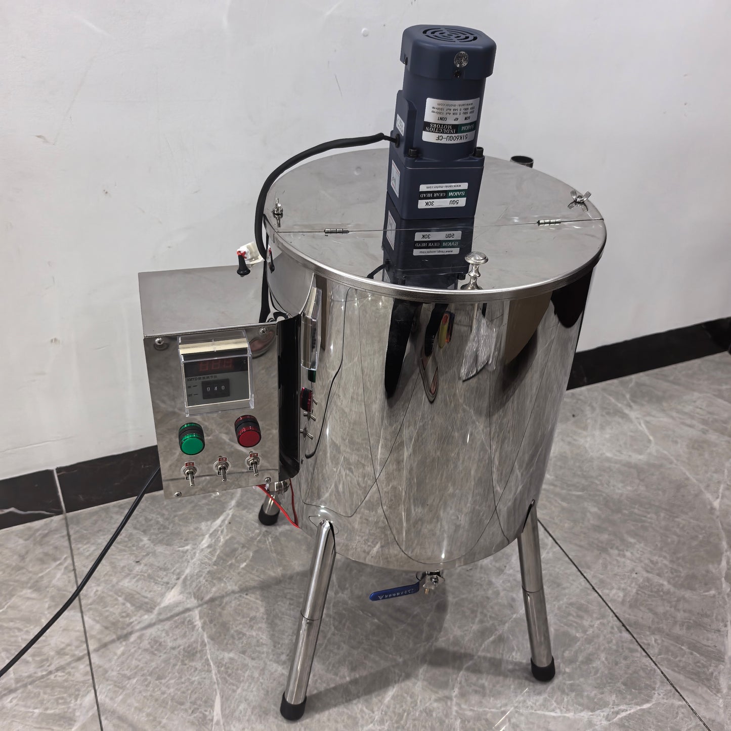 30L paste filling machine with stirrer control box and stainless outlet valve