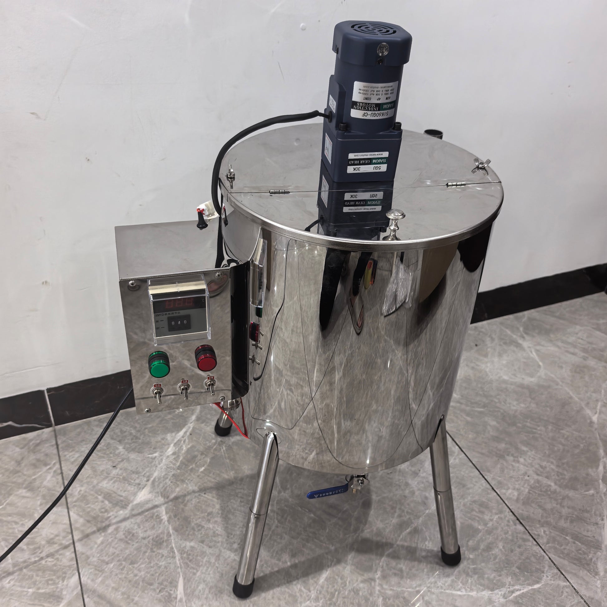 30L paste filling machine with stirrer control box and stainless outlet valve