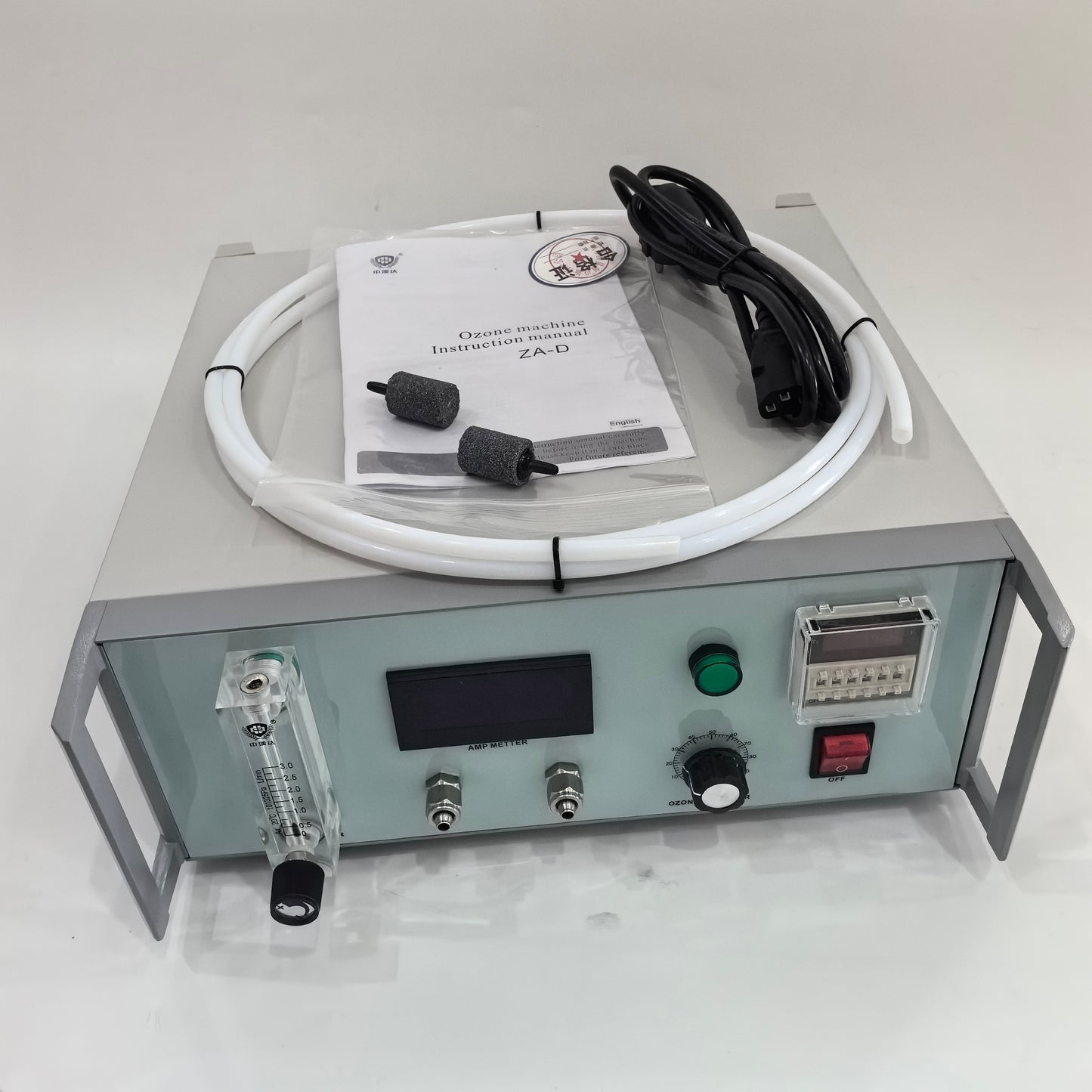 ZA-D benchtop ozone generator side view with ventilation slots