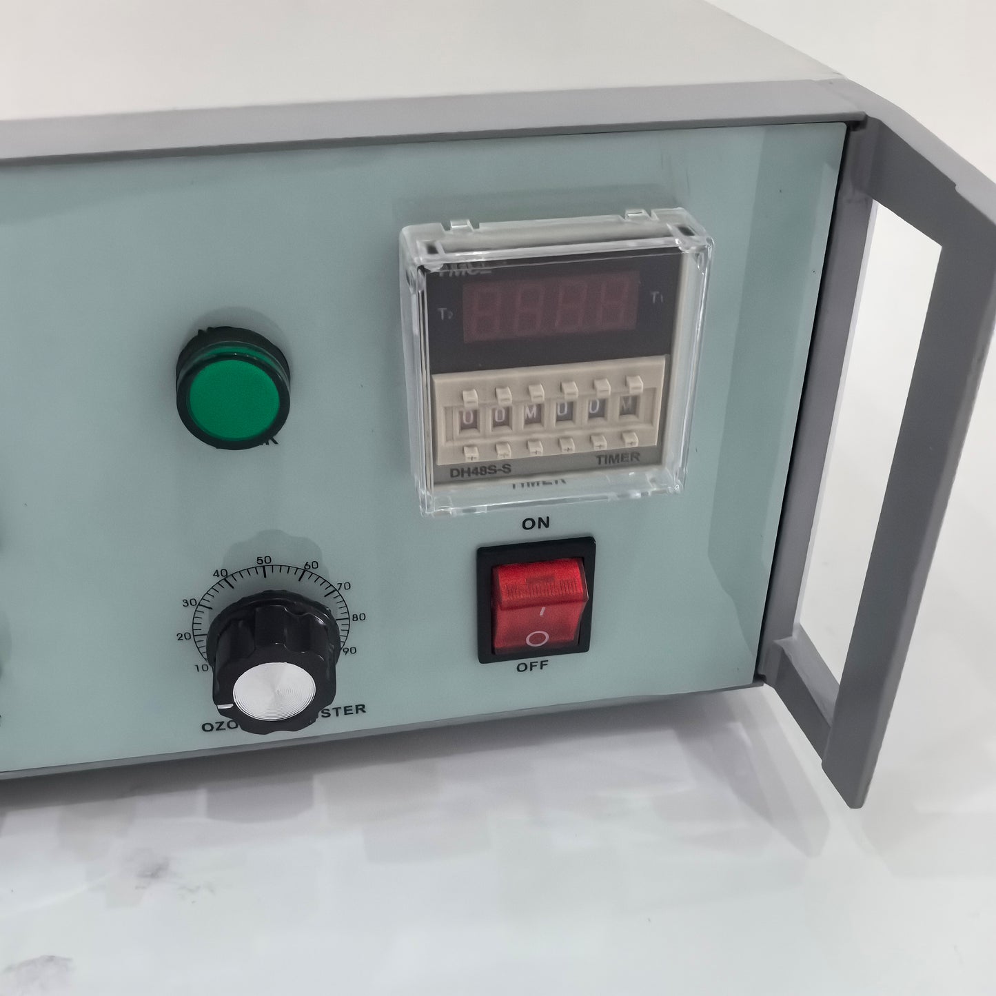 ZA-D benchtop ozone generator rear view with cooling fan and power socket
