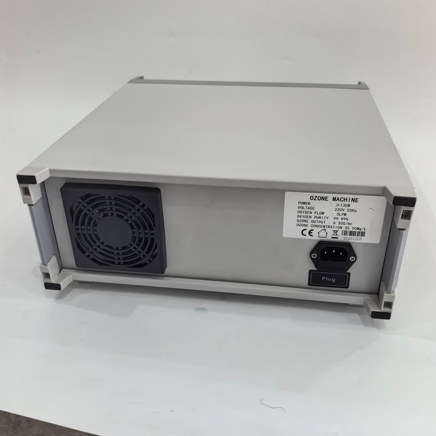 ZA-D benchtop ozone generator front panel controls