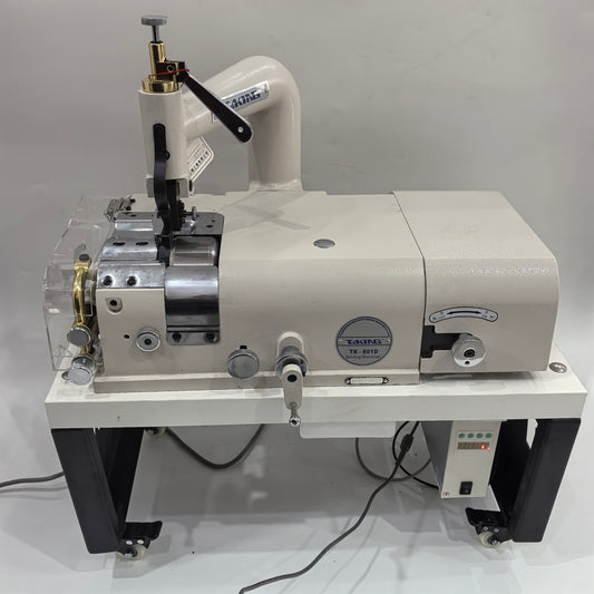 TAKING TK-801D electric leather skiving machine full view with stand