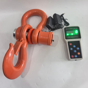 10T wireless digital crane scale 10000kg with handheld display and charging adapters