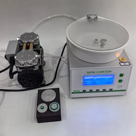 SC-4 spinner compatto da laboratorio per rivestimento centrifuga sottovuoto, con pompa da vuoto e tre piastre di supporto sottovuoto