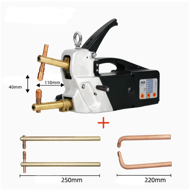 Double-sided spot welder control and cable detail