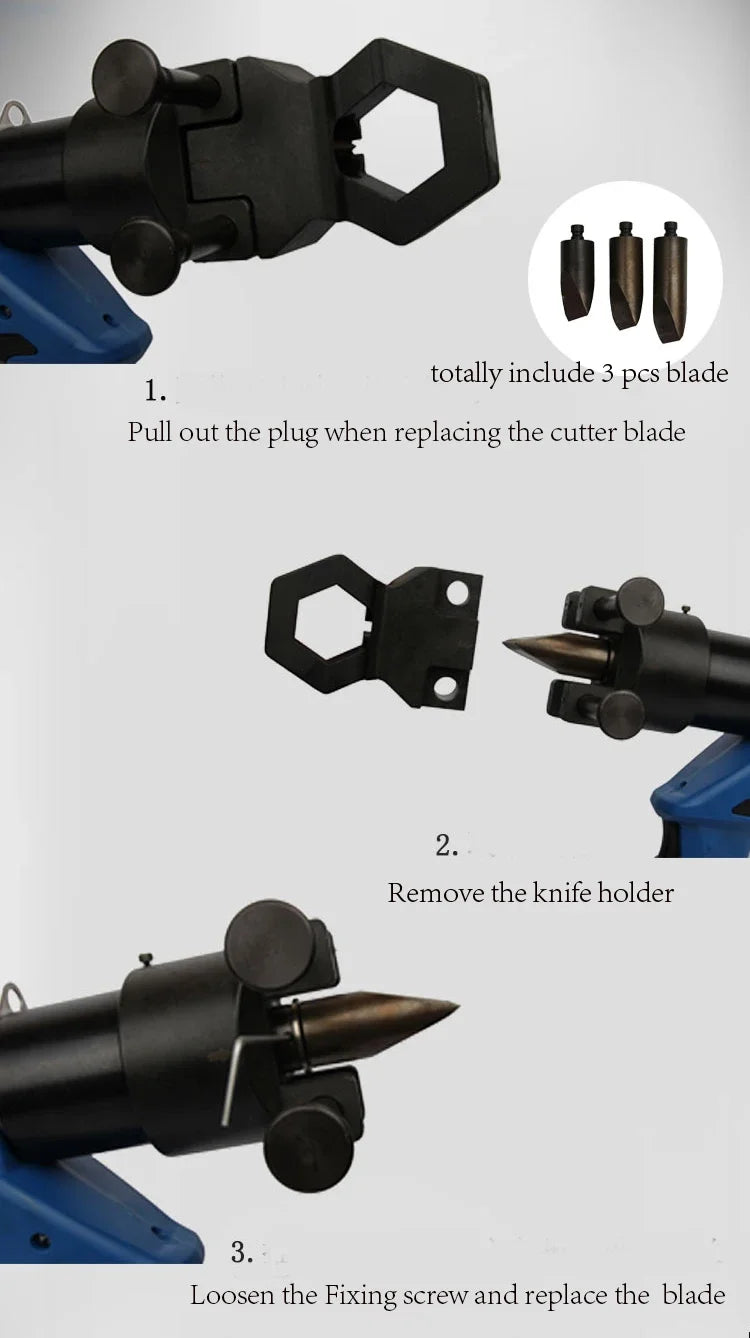 Rechargeable Hydraulic Nut Splitter M8–M24 Battery Powered Electric Nut Cutter and Crusher product detail image 5