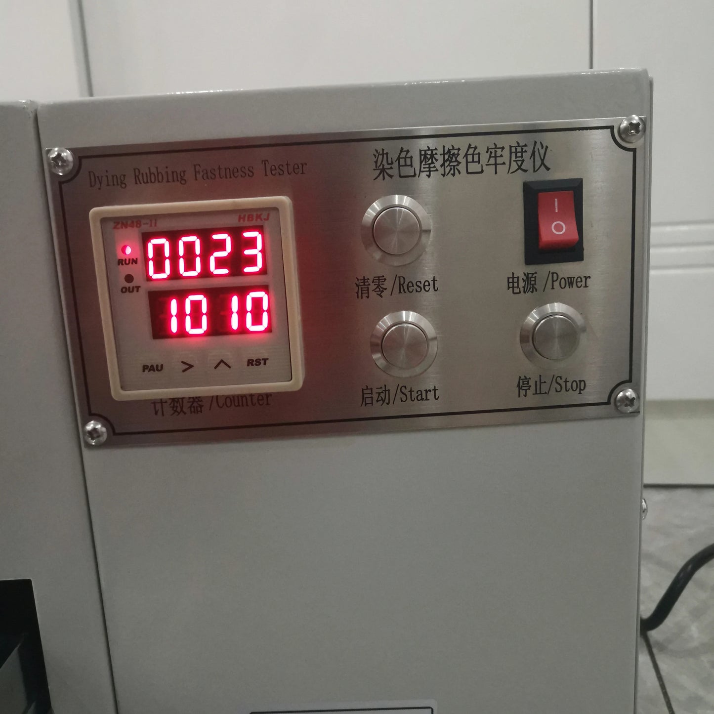 Dry Wet Dying Rubbing Fastness Tester Electric Crock Meter Crocking Machine Friction Color product image 3