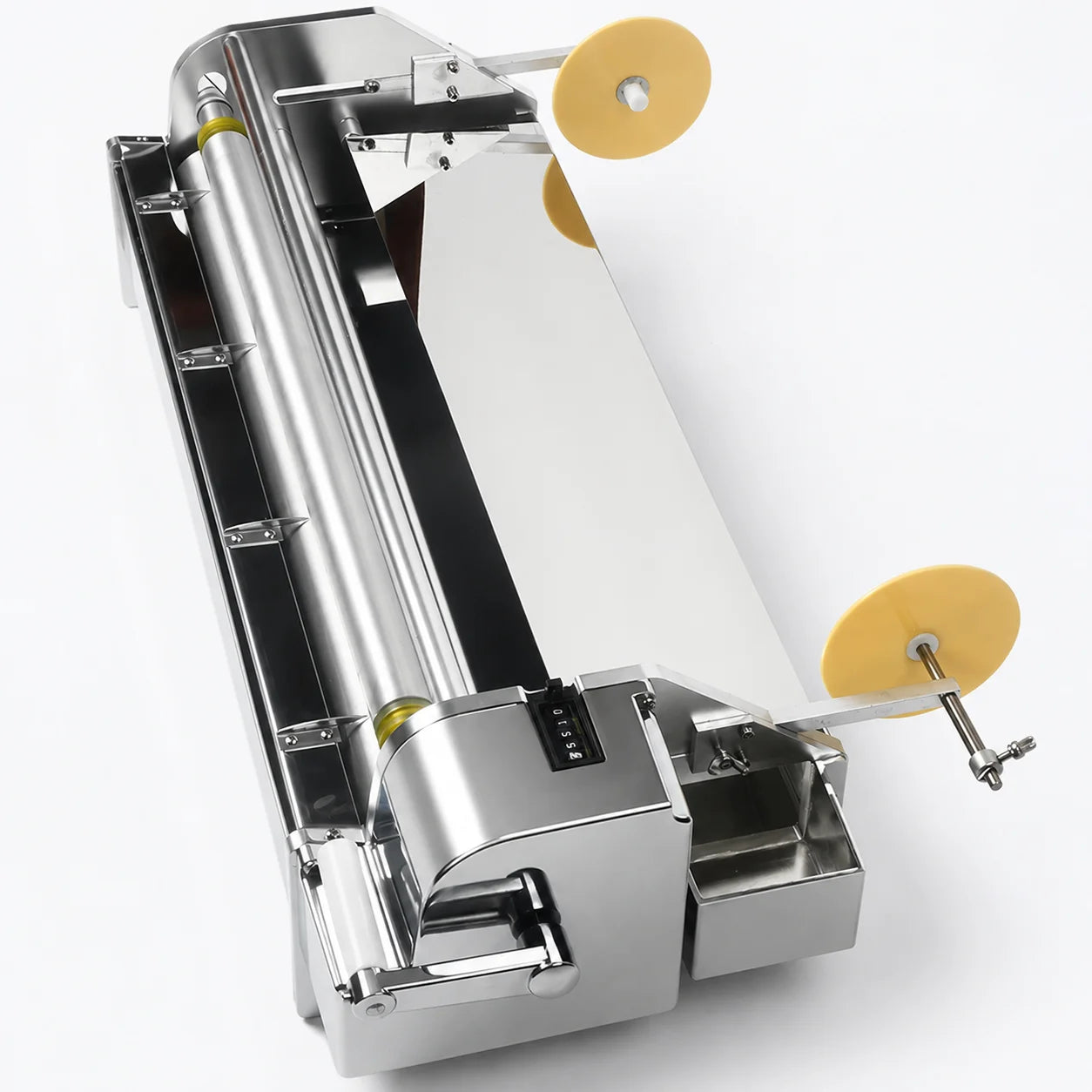 Stainless steel wallpaper glue coater with counter meter