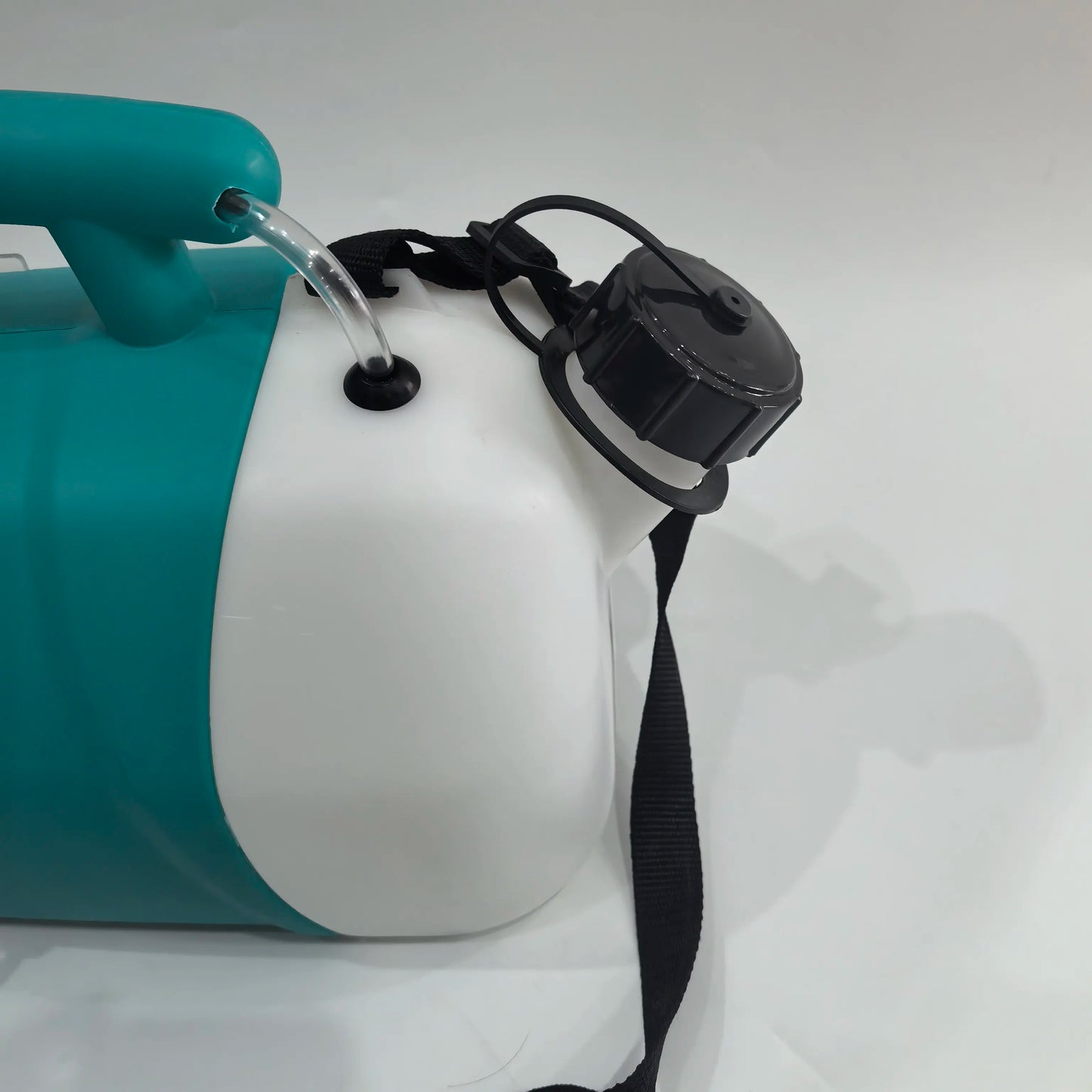 Electric aerosol fogger machine control and handle detail