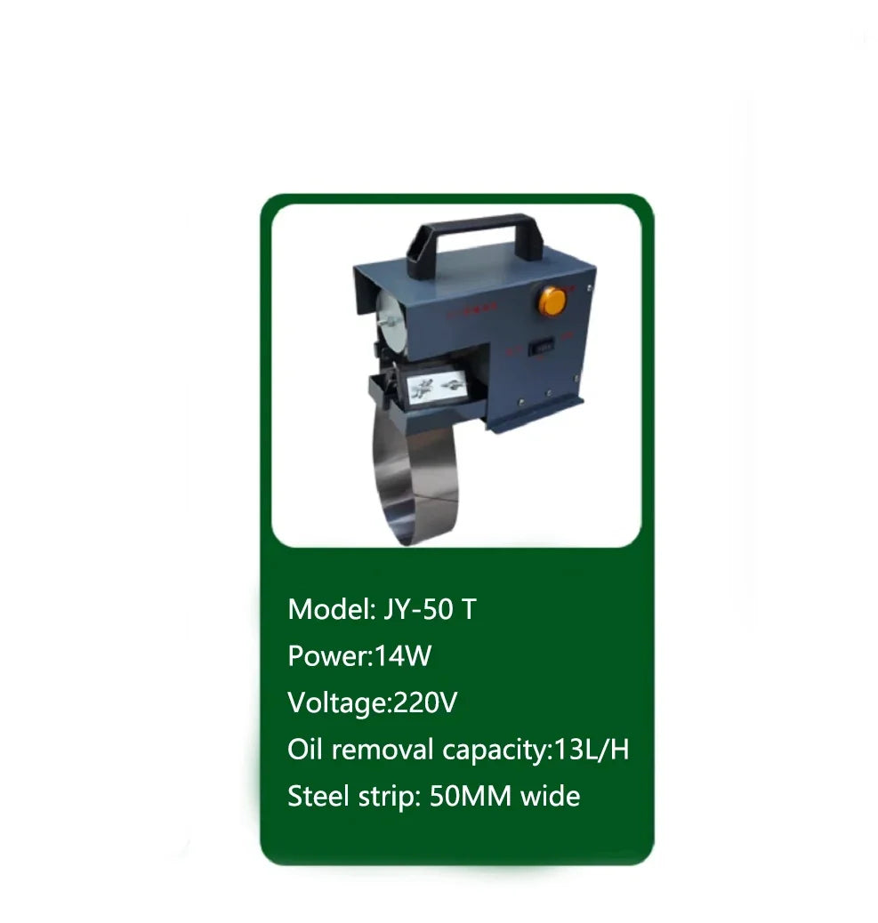 JY-50T Portable Mini Oil Skimmer | 13L/H Steel Belt CNC Oil-Water Separator & Recovery product detail image 3