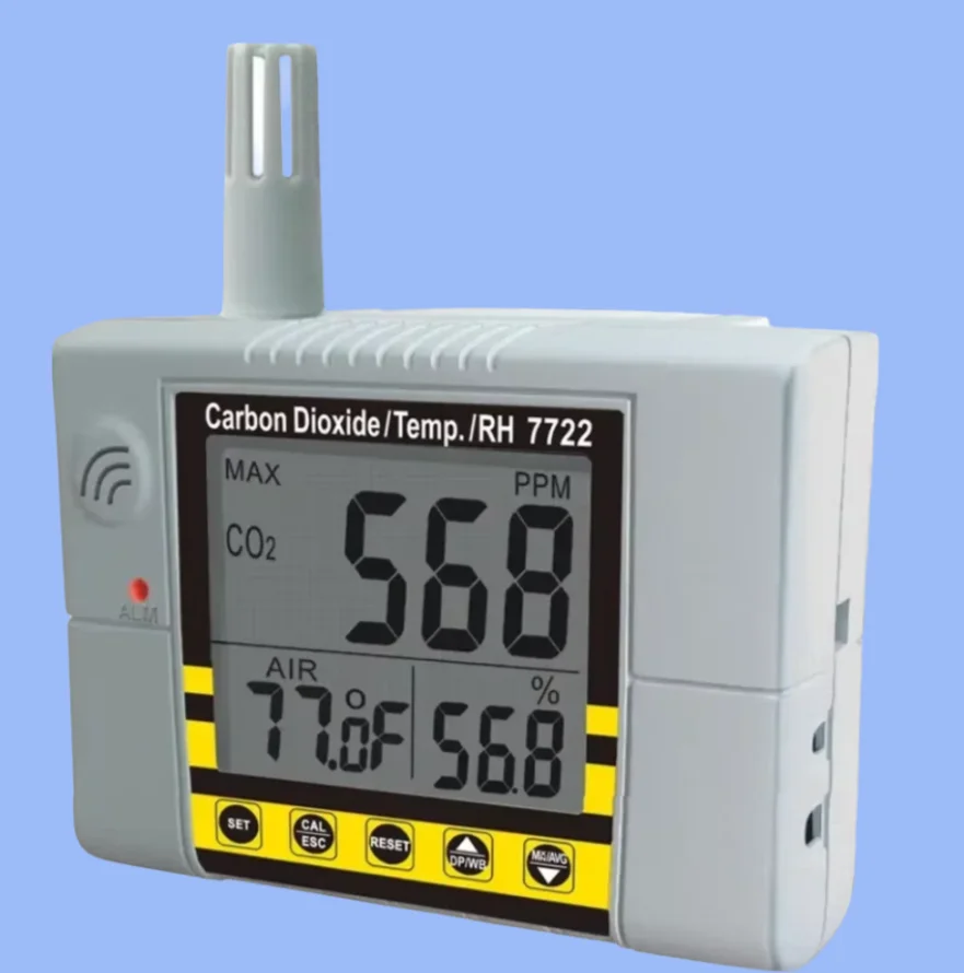AZ7722 Digital CO2 Meter Wall-Mounted Carbon Dioxide Detector