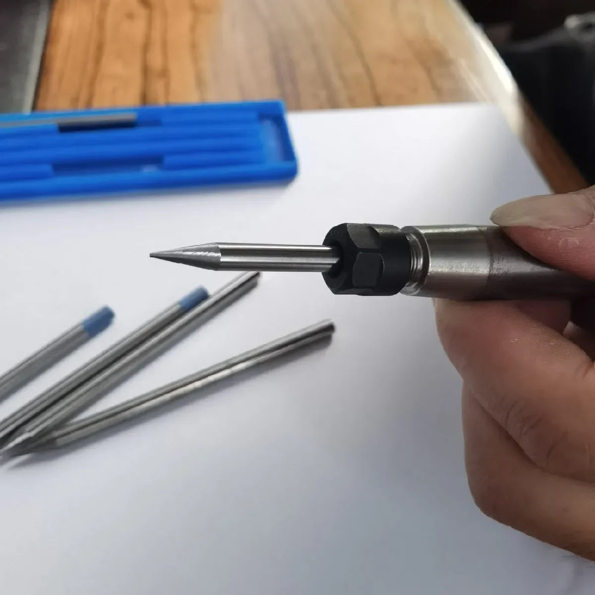 TIG Welder Tungsten Electrode Sharpener Grinder | 0–60° Angle Adjustable Grinding Machine product detail image 5