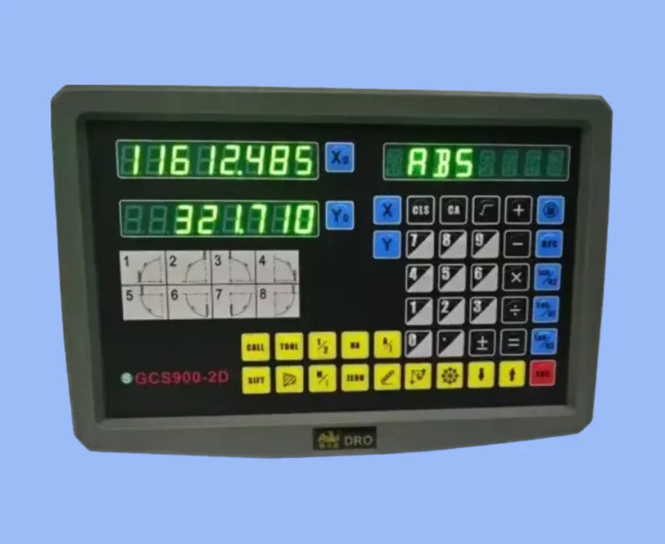 2 Axis Digital Readout DRO for Milling Lathe Machine Precision
