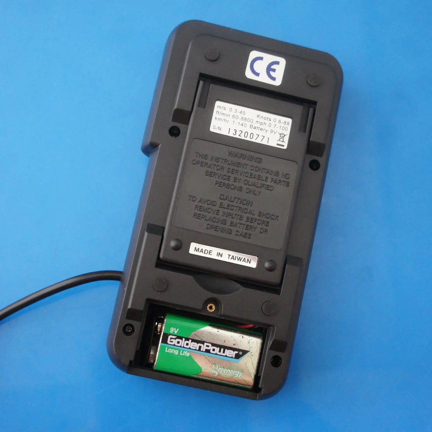 TES AVM-03 Digital Anemometer | Air Flow Meter Wind Speed Gauge 0.0–45m/s product detail image 3