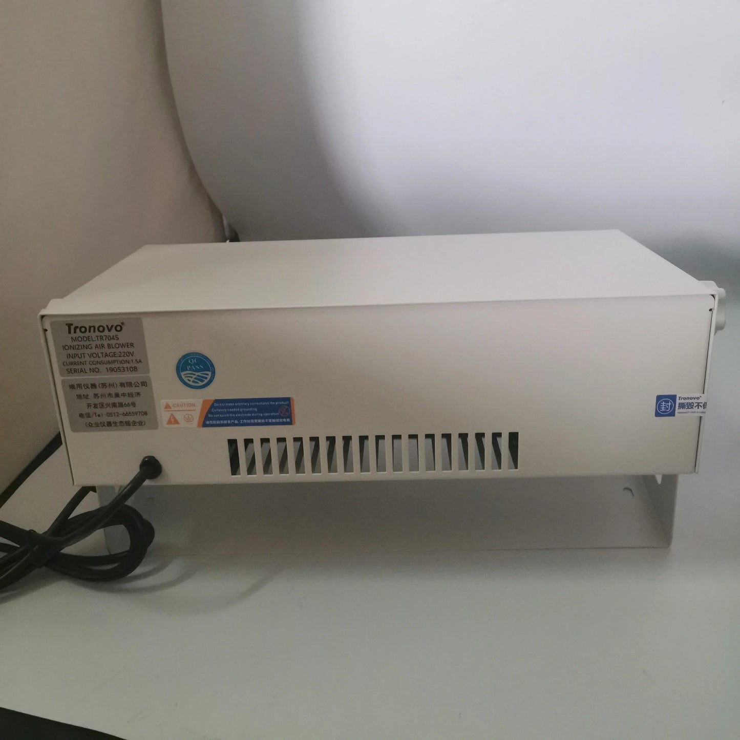 Large Air Volume Horizontal Electrostatic Ion Fan ESD Static Eliminator Ionizing Air Blower product image 3