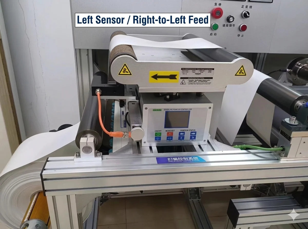 PG400A automatic web guide for narrow web material edge correction