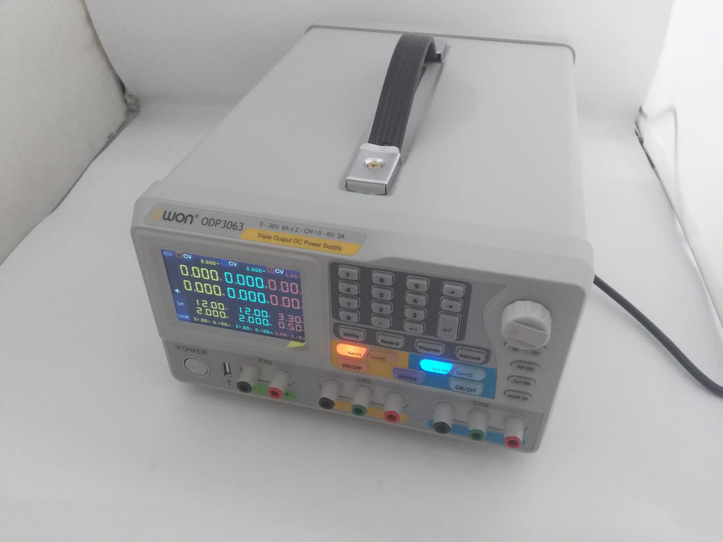 OWON ODP3063 3-CH Output With 2-CH 0-30V/6A And 0-6V/3A Programmable DC Power Supply product image 3