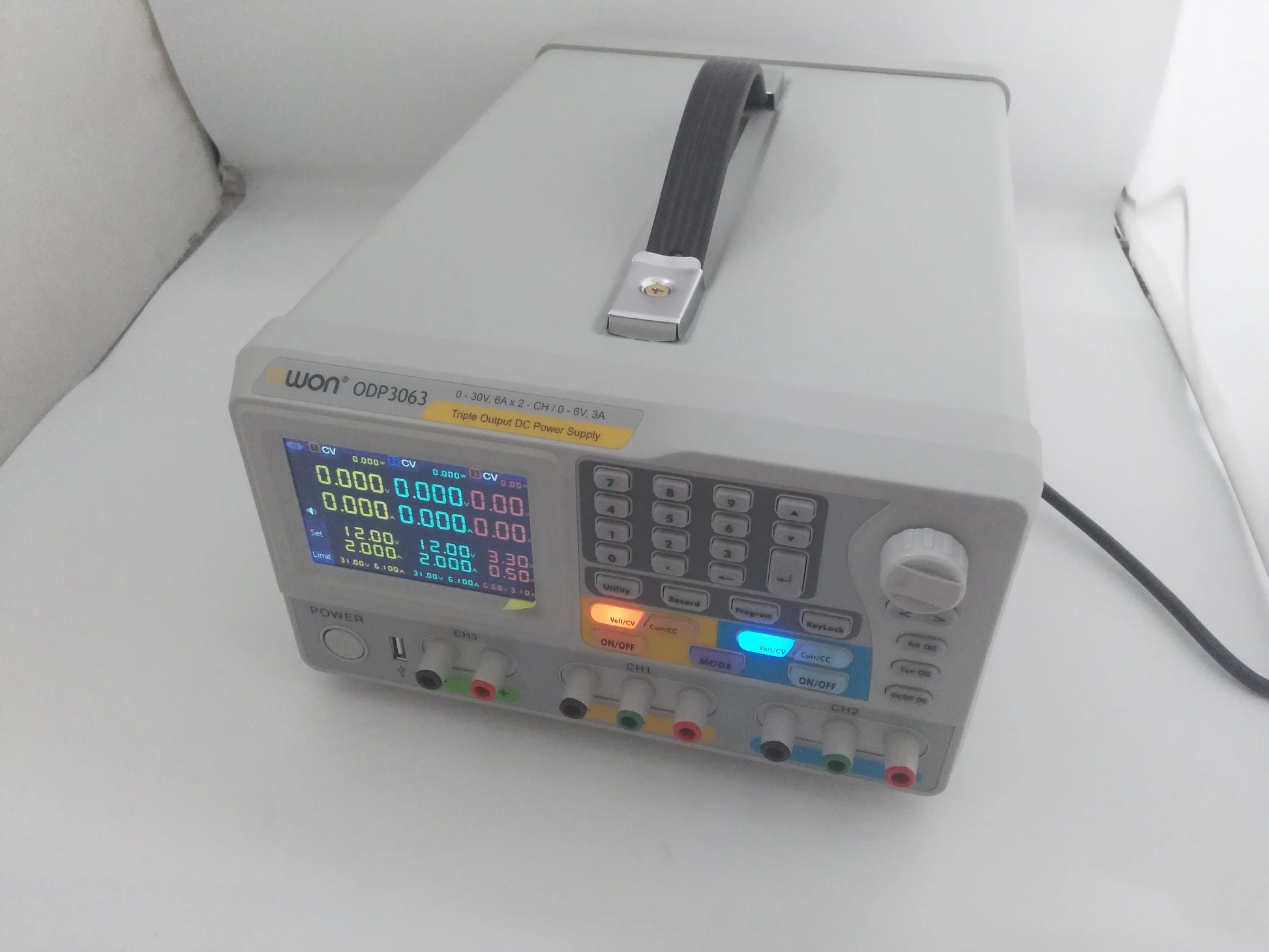OWON ODP3063 3-CH Output With 2-CH 0-30V/6A And 0-6V/3A Programmable DC Power Supply product image 3